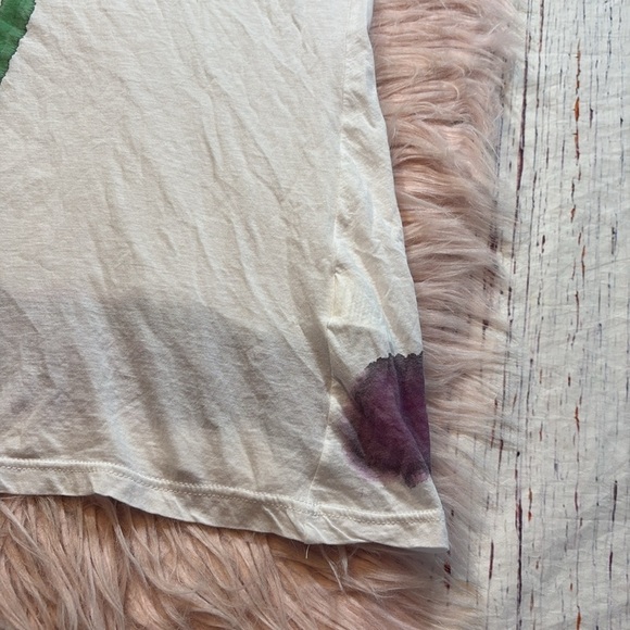 ARCHIVIOB Knitting Club Watercolor Paint White Tank Top sz L - Picture 6 of 9